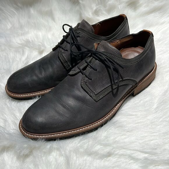 ECCO Men's Kenton Plain Toe Tie Oxford Size EU43/9 Moonless/Dark Shadow B80 - Picture 2 of 11